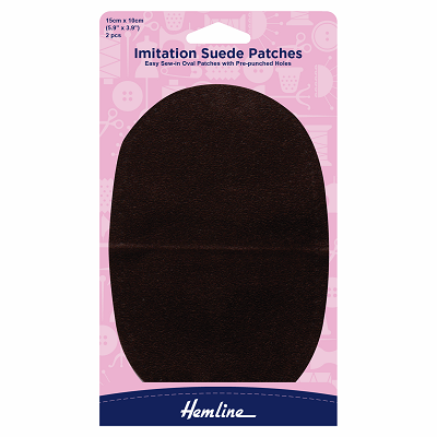 H699.S.BRN Brown Immitation Suede - Sew On Patches..